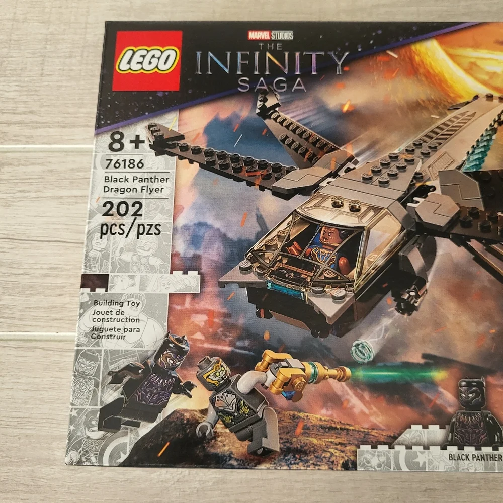 LEGO Marvel Black Panther Dragon‎ Flyer 76186 Building Kit Toy Ages 8+ Retired